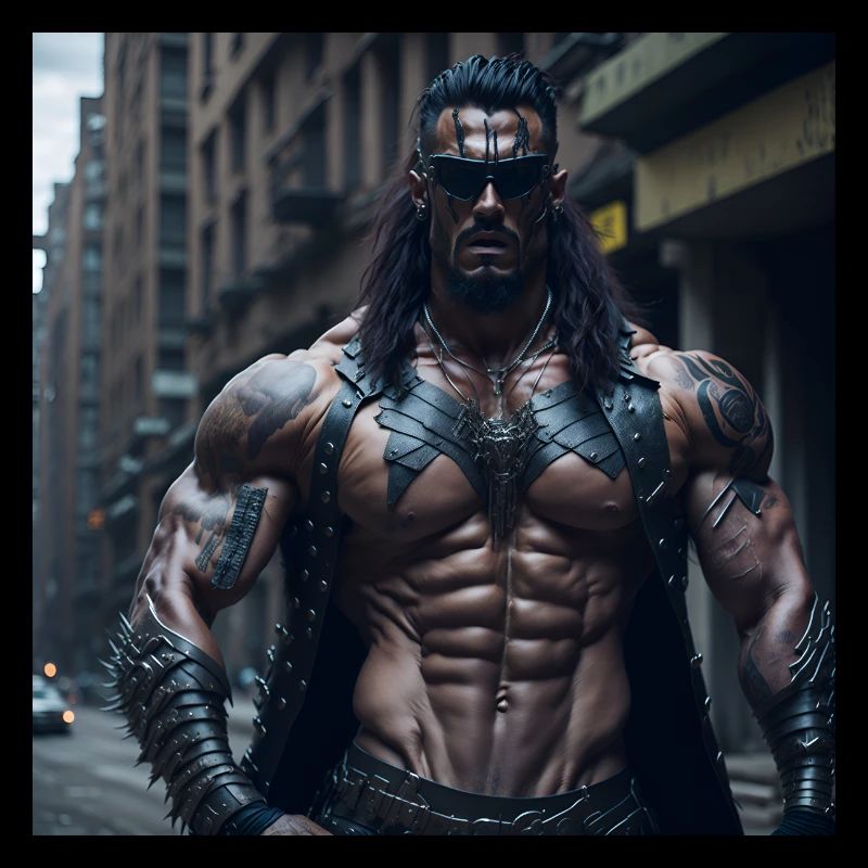 Future Cyberpunkt Warrior
