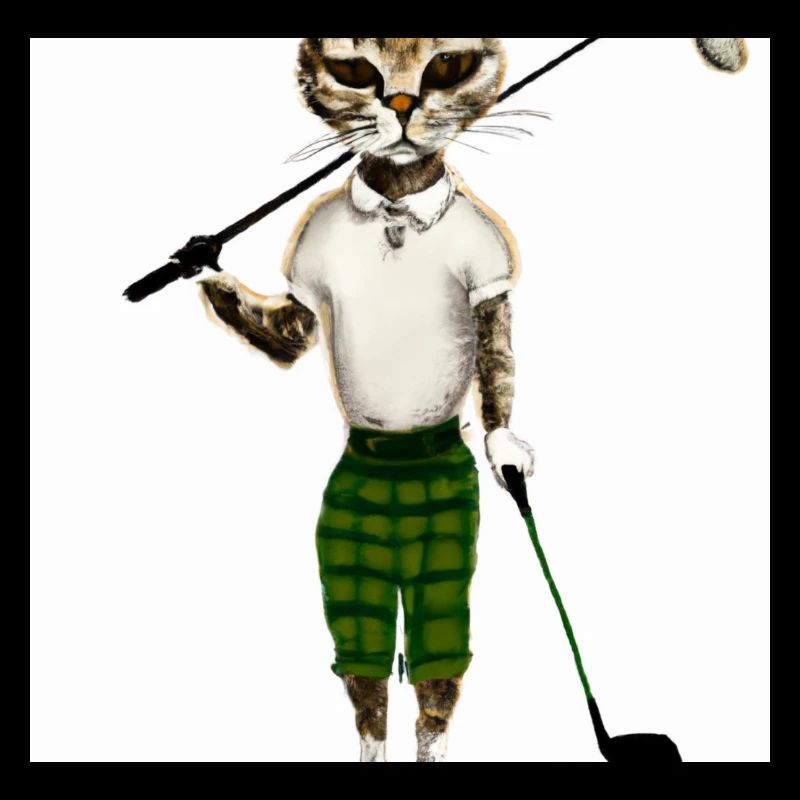 Golfkatze als Model