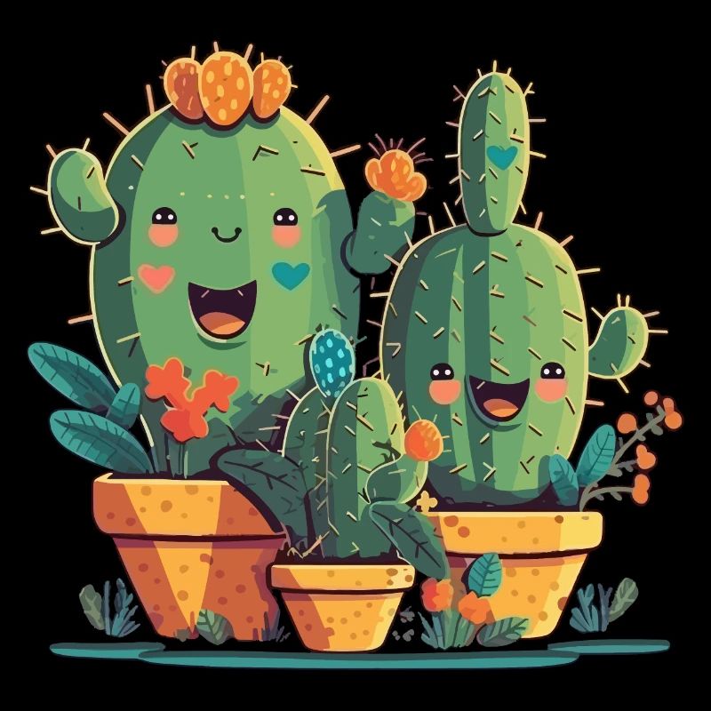 Cactus heureux