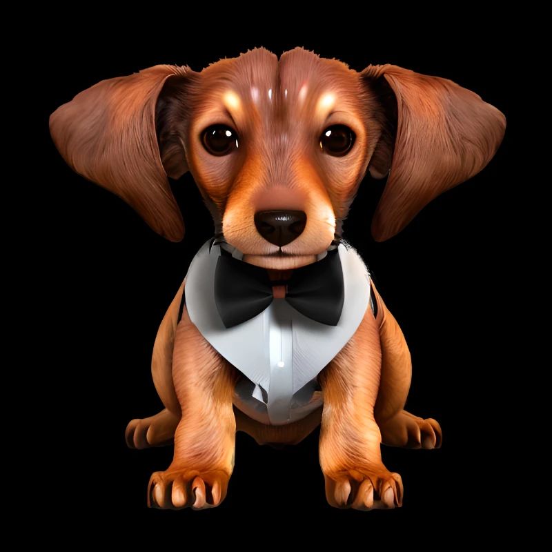 Chien Teckel avec costume Chiens Teckel Chiot