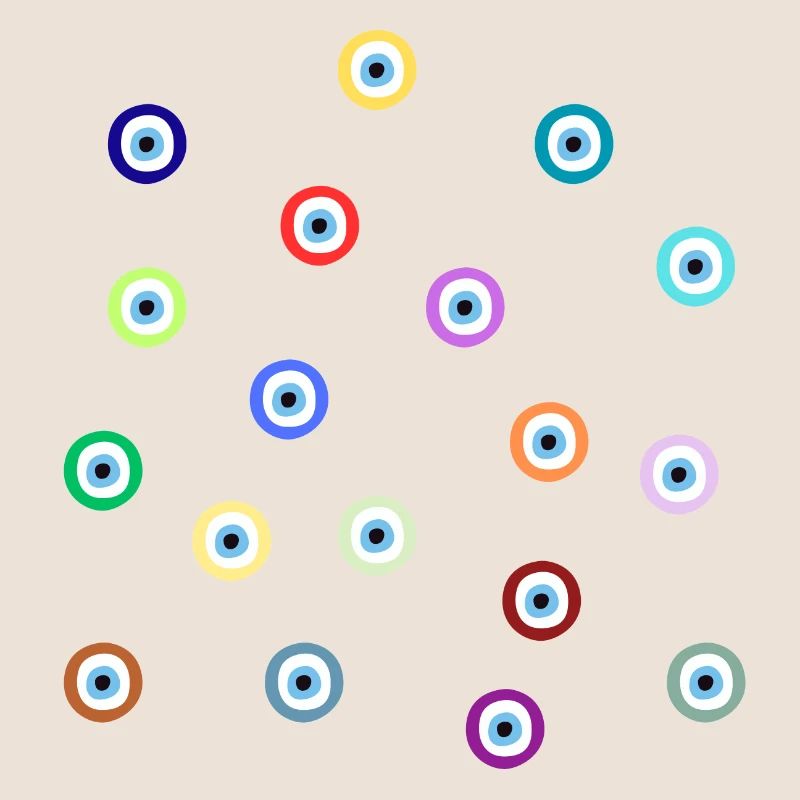 Multicolored eye