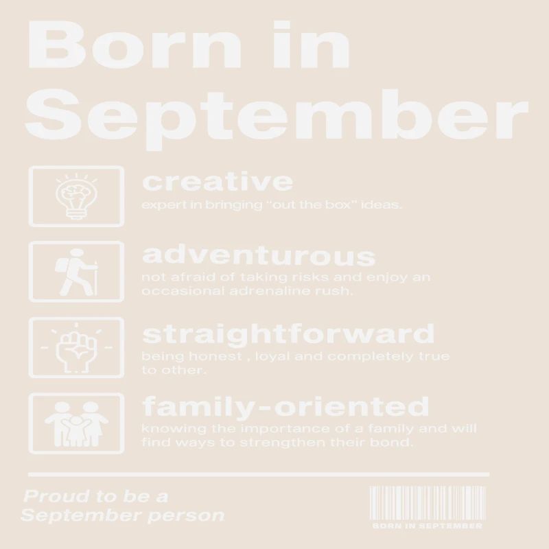 Born in September