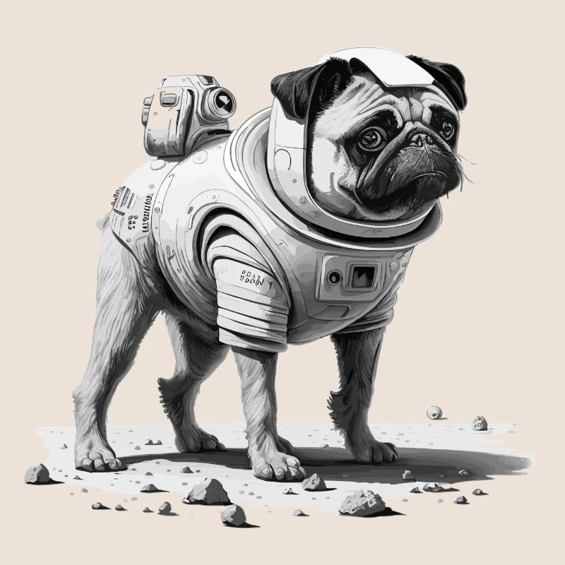 Mops auf dem Mars