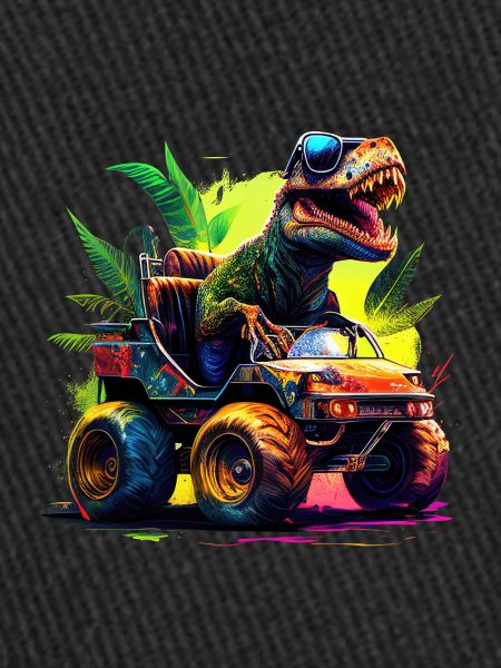 T Rex conduit des monstres