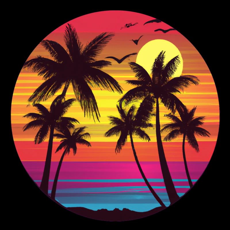 Sunset magic on the beach