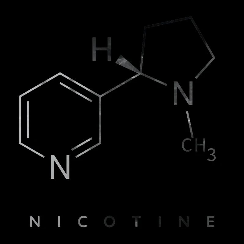 Nikotin-Molekül