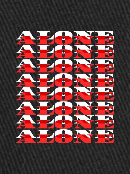 Alone - White/Red