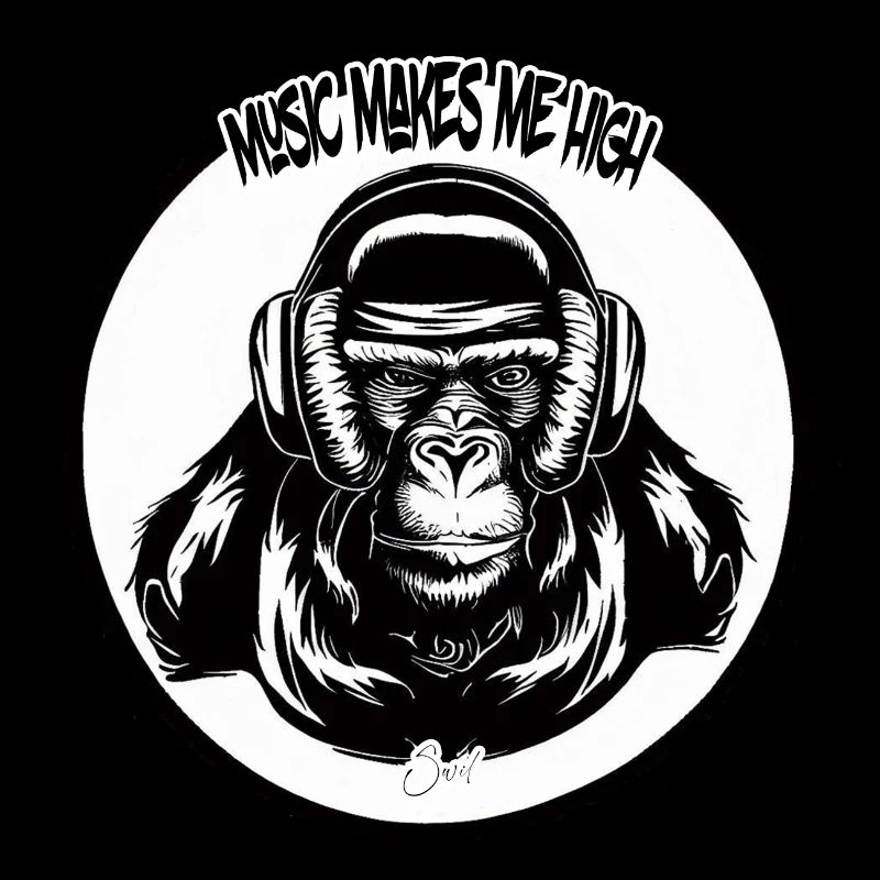Music makes me high Monkey