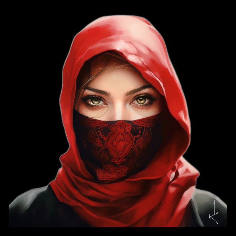 Fille arabe avec palituch