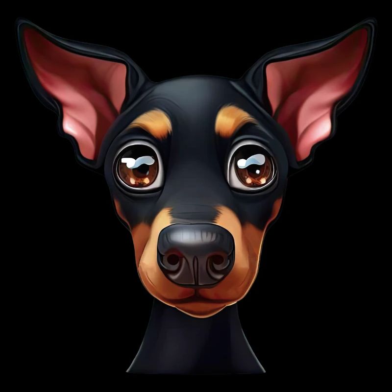 Charmant portrait de doberman