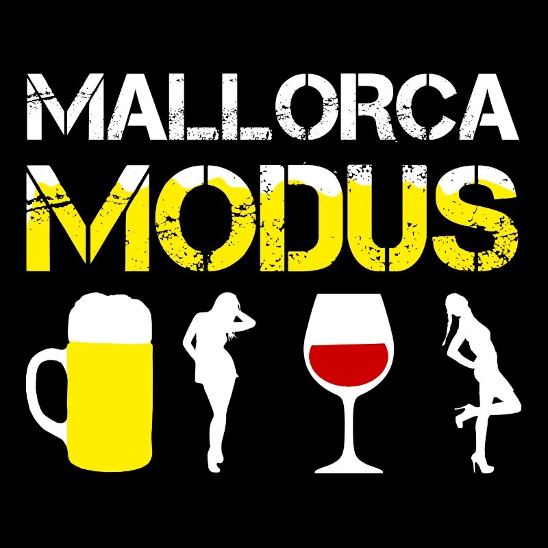 Lustiges MALLORCA MODUS, Saufen Bier Trinker Shirt