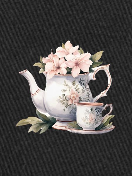 Théière aux fleurs