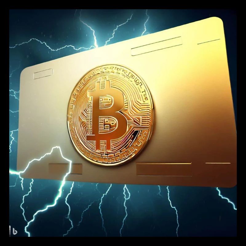 Carte Bitcoin en or
