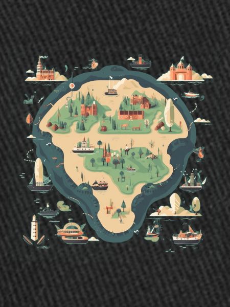 Map of an island