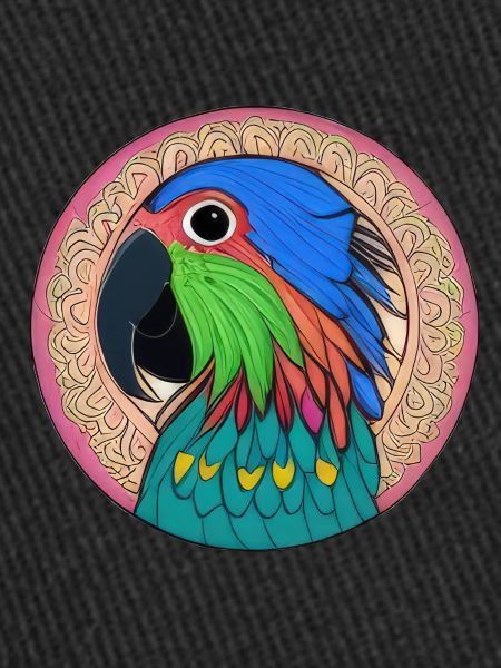 beautiful bright parrot |