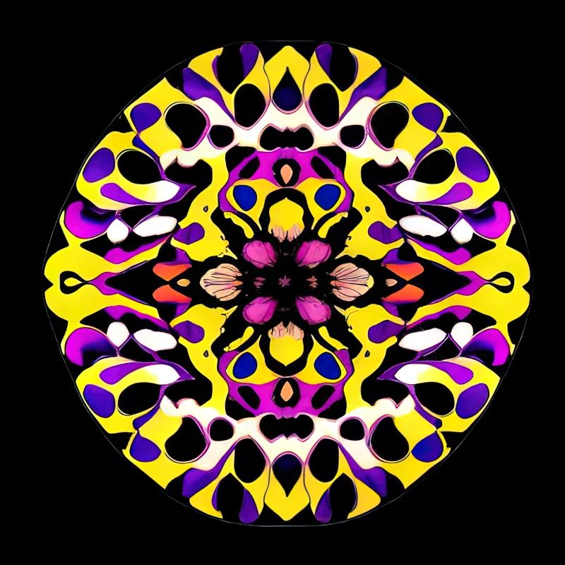 colorful inkblot |