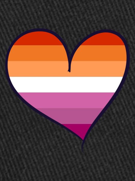 Lesbian Pride heart