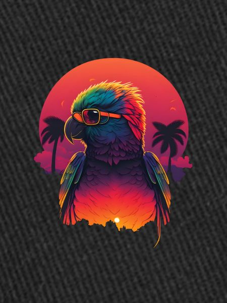 Synthwave Parrot Sunset