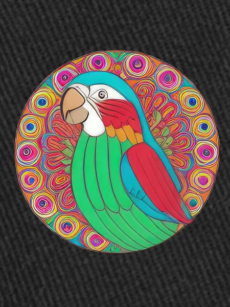 beautiful bright parrot |