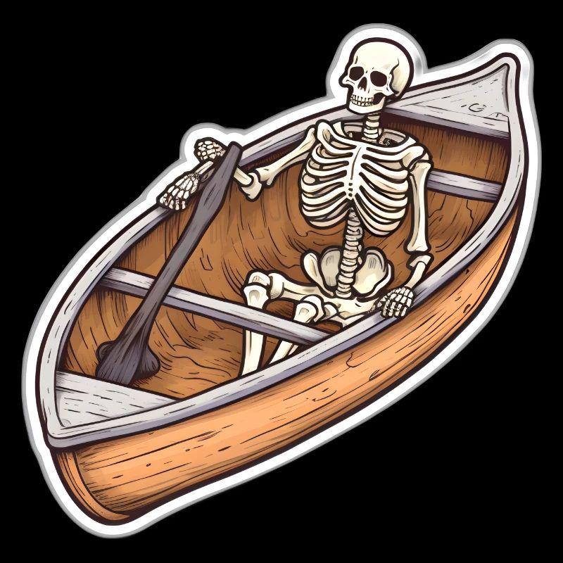 Squelette dans l’aventure en bateau
