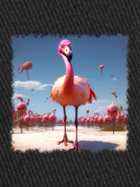 Flamant rose frais