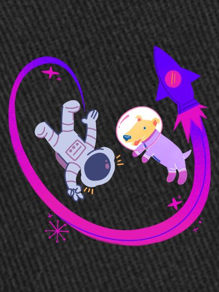 Chien et homme dans l’espace