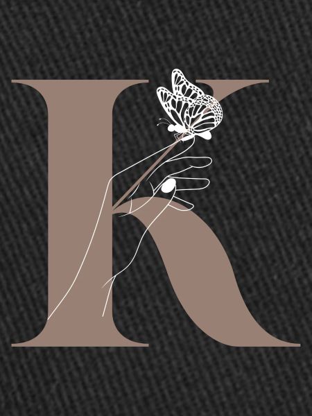 letter K Magic butterfly