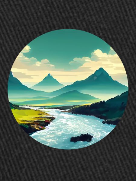 Mountain with River