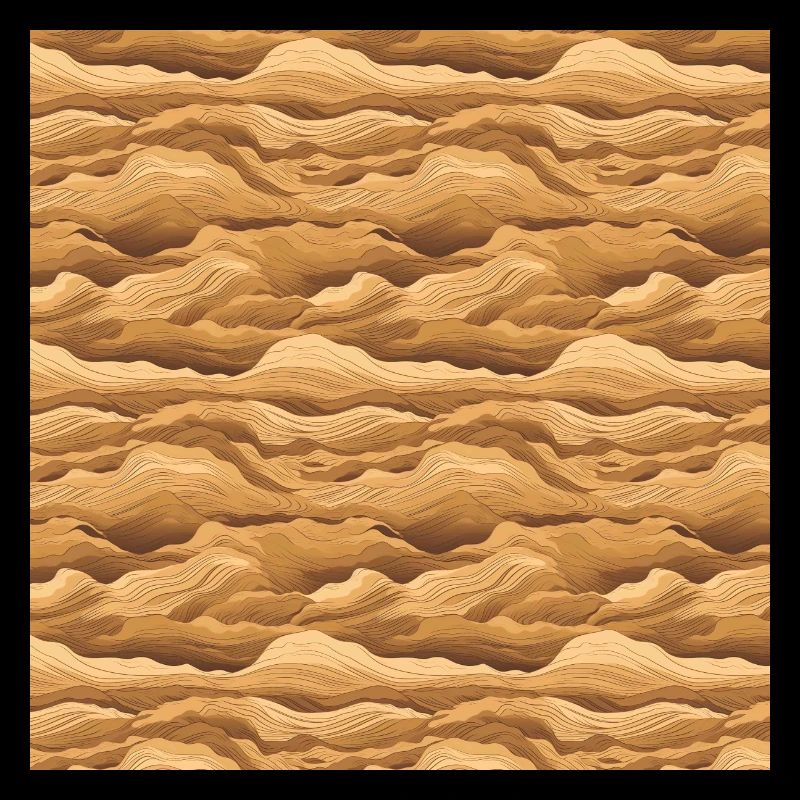 Desert Seamless Pattern Sand Sahara Dunes Arabic