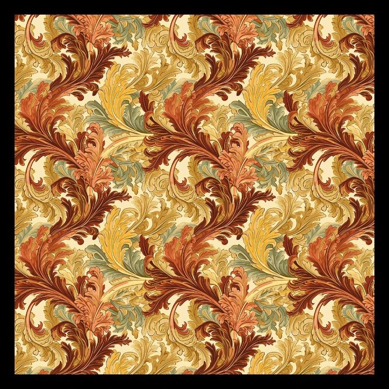 Leaves Seamless Pattern Leaf Foliage Nature Print