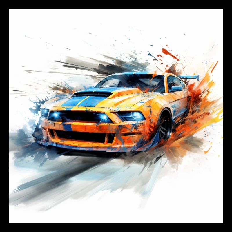 Besoin d’art de jeu de vitesse, orange