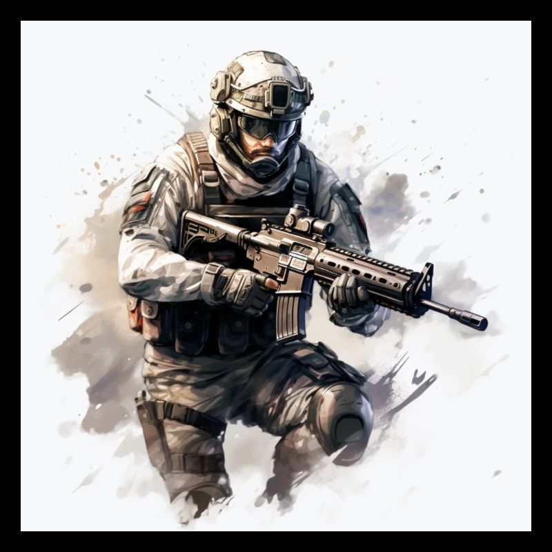 COD gaming art shooter