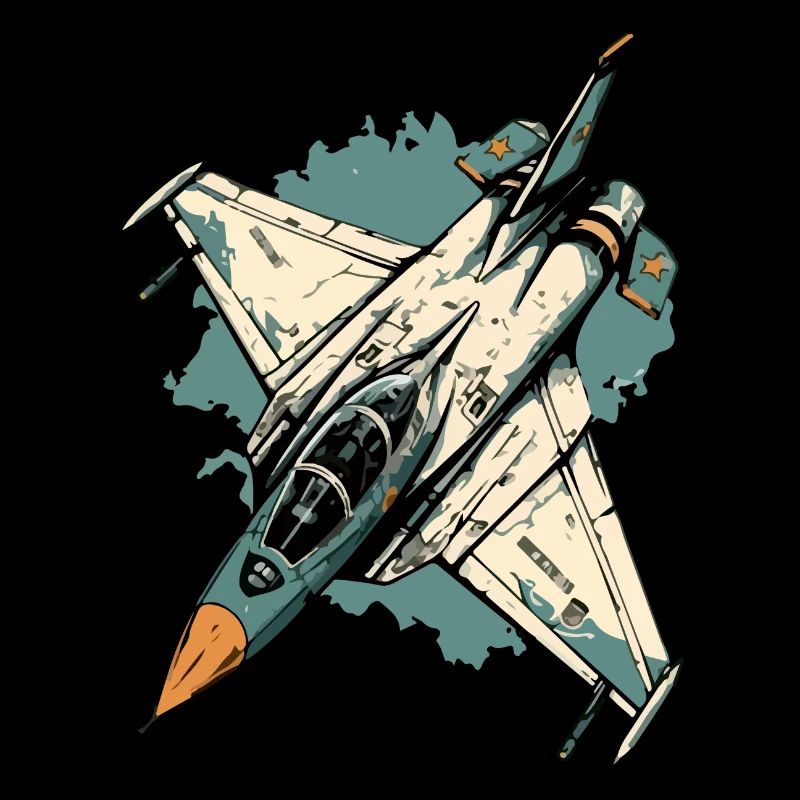 Blaues Sturmflugzeug