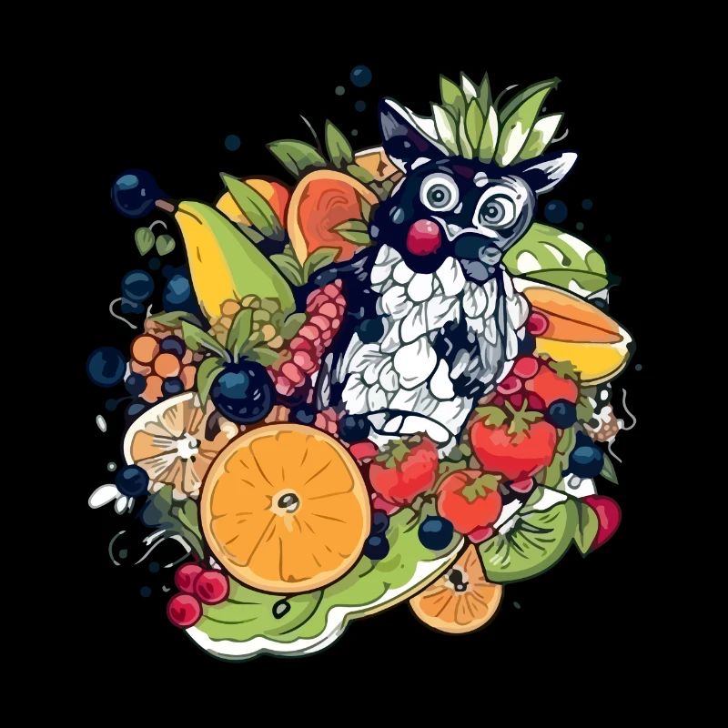 Owl in fruit