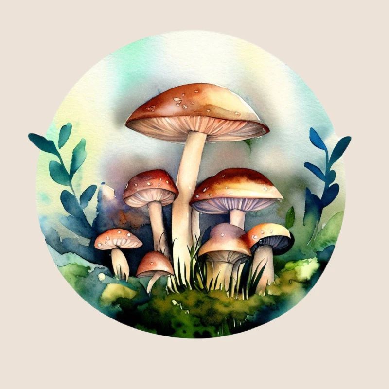 Champignons dans la forêt Champignons