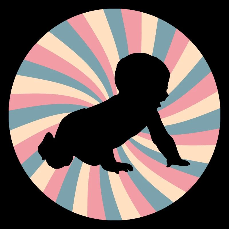 annonce de grossesse - Bebe drôle rétro