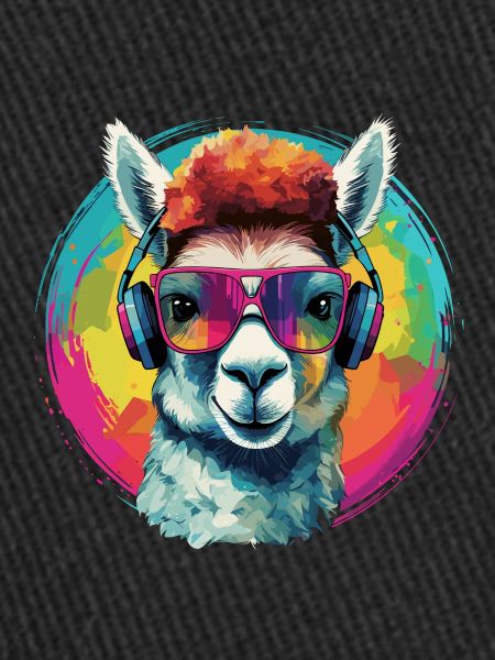 Crazy Alpaca Rainbow Art