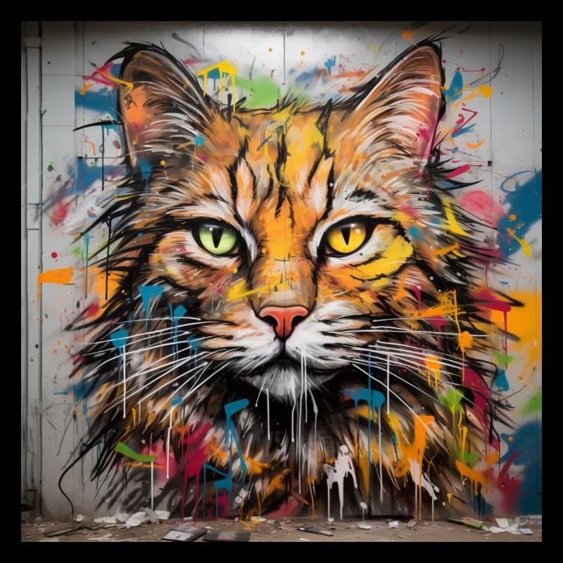 katzen graffiti