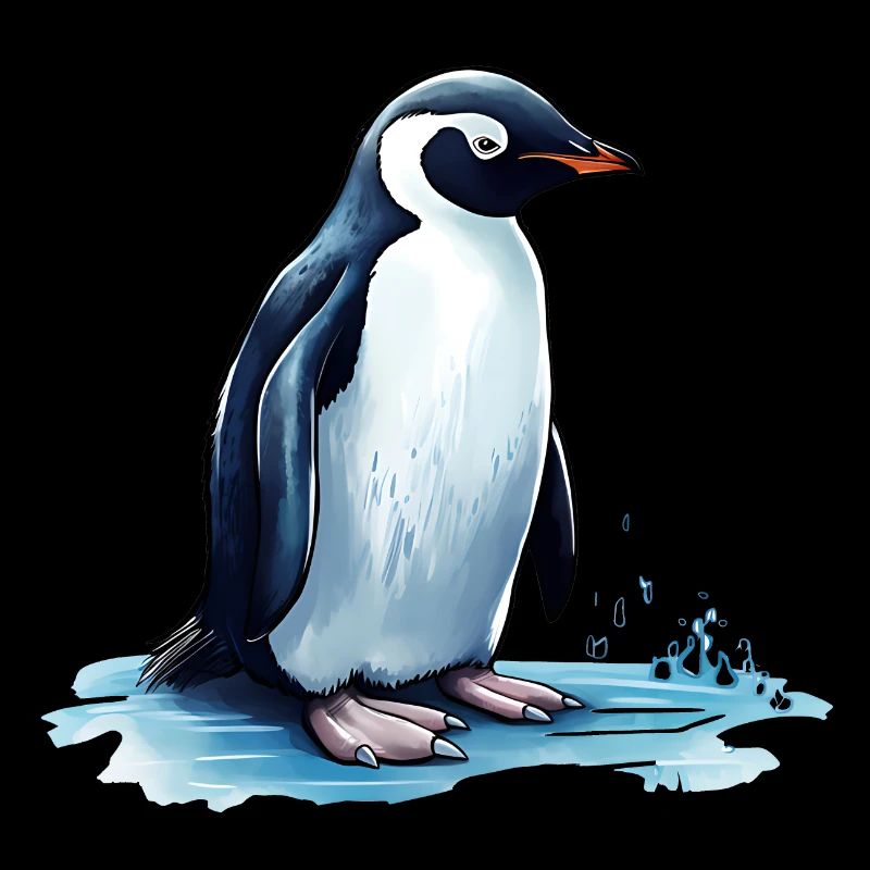 Pingouin en smoking