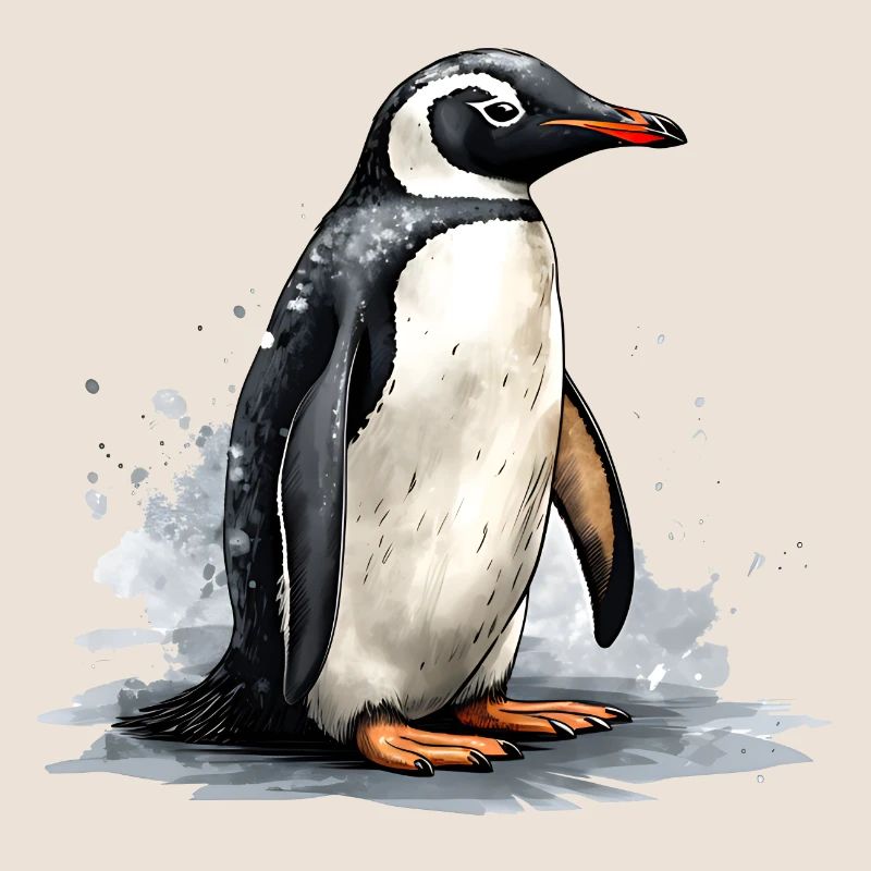Pinguin auf Eisscholle