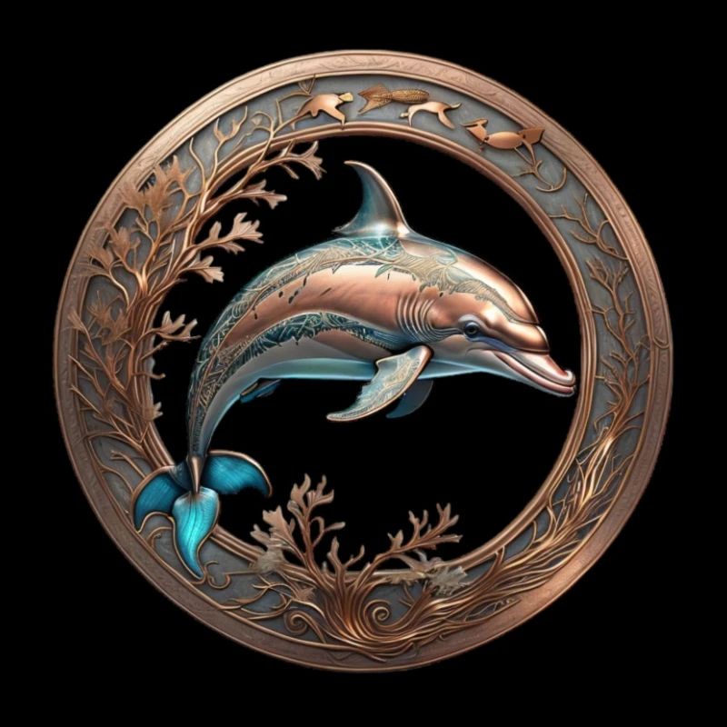 Le dauphin de bronze