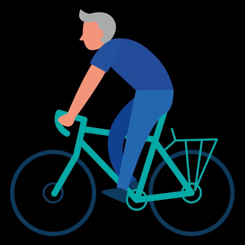 Blue Biker
