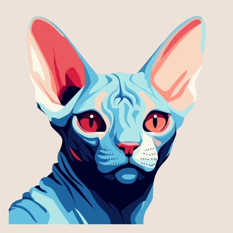 Blaue Katze