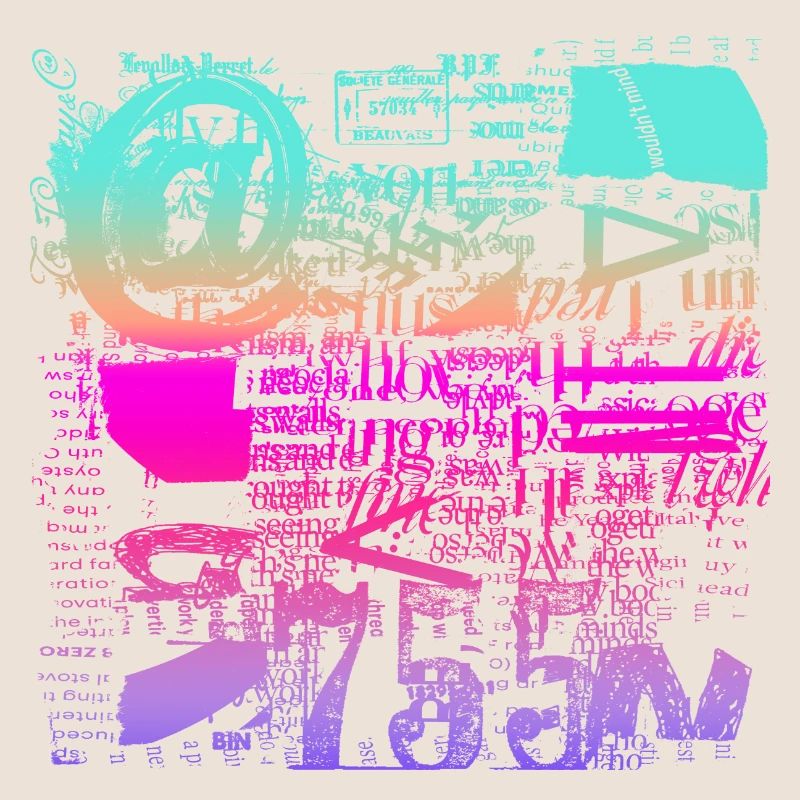 Newspaper Clipps Scrapbook Magazines Alphabet Code