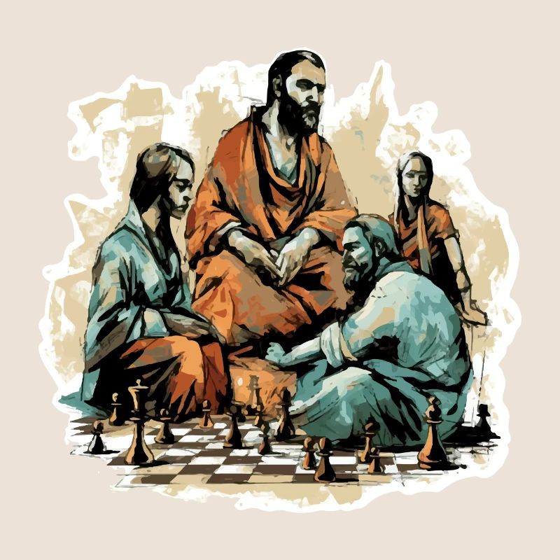 Le maitre d échecs et ses disciples