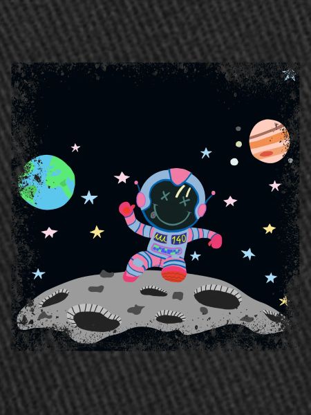 Blue Pink Grunge Astronaut