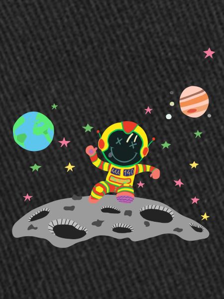 astronaute jaune et rouge