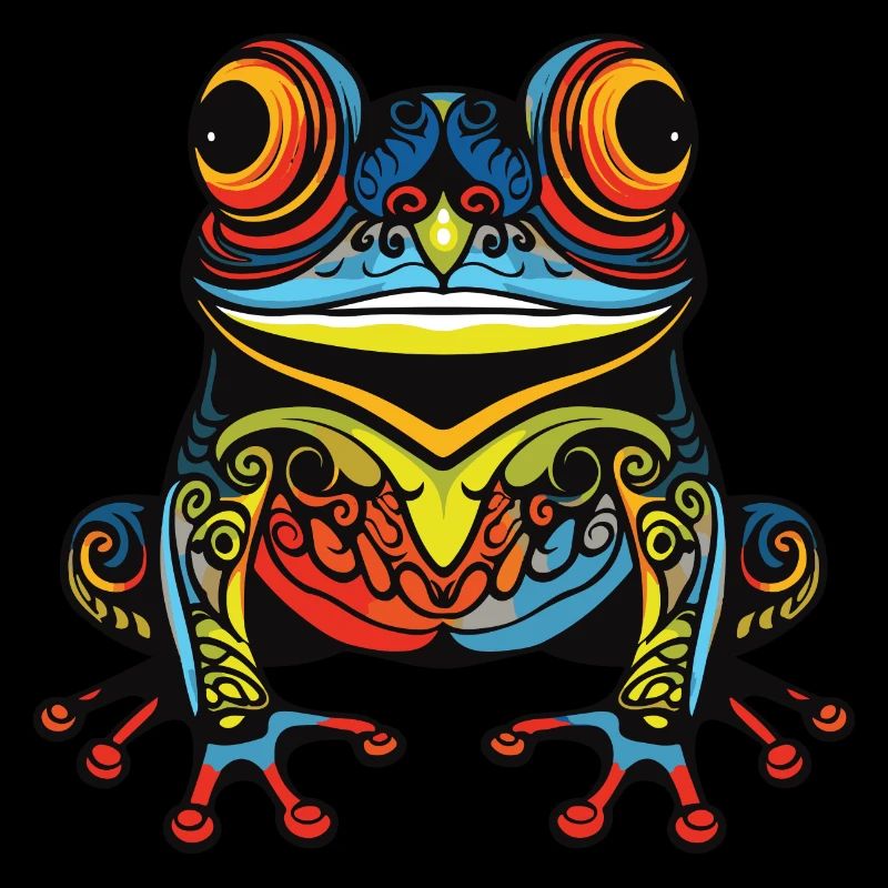 Portrait de grenouille