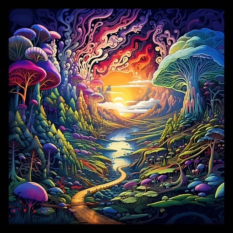 trippy Landschaft
