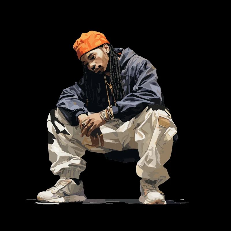 geduckter Hiphopper